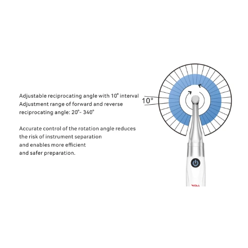 Woodpecker Endo Free adjustable reciprocating angle with 10-degree interval Woodpecker Endo Free adjustable reciprocating angle with 10-degree interval